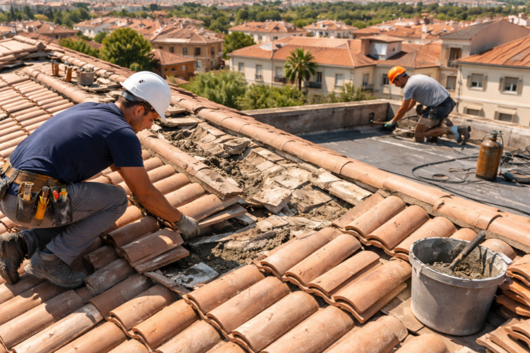 sustitución de tejas en Madrid